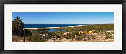 Framed Lagoon at Playa La Poza, Todos Santos, Baja California Sur, Mexico Print