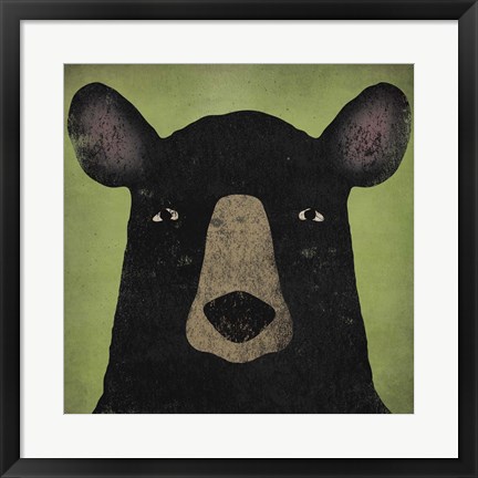 Framed Black Bear Print