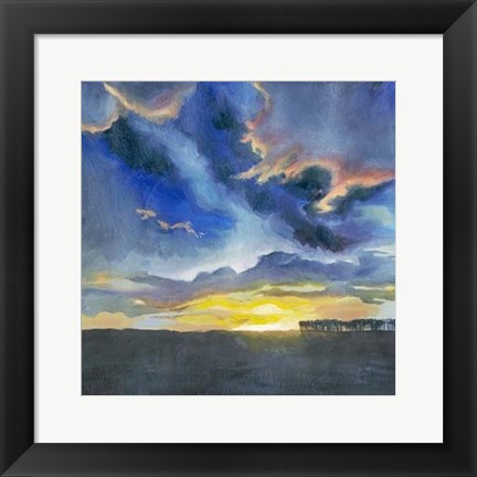 Framed Vivid Sunset I Print