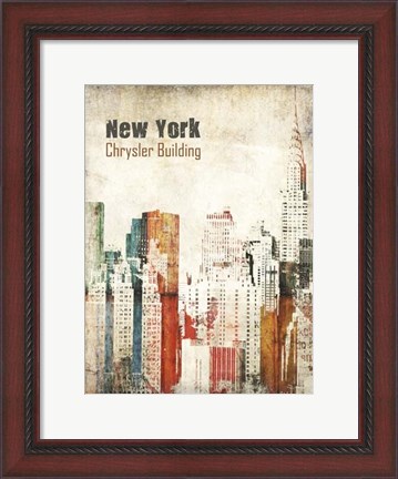 Framed New York Grunge IV Print