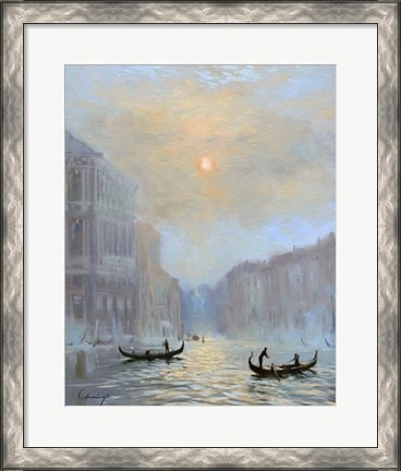 Framed Venice Morning Mist Print