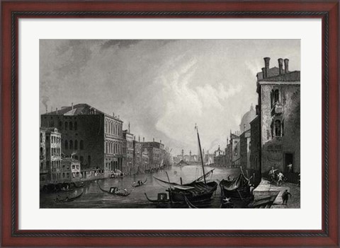 Framed Antique View of Venice Print