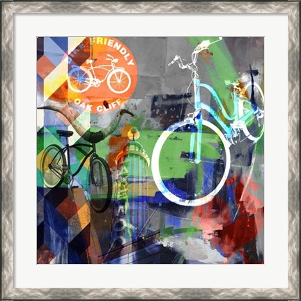 Framed Lakewood Bikes - Dallas Print