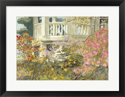 Framed Aquarelle Garden V Print