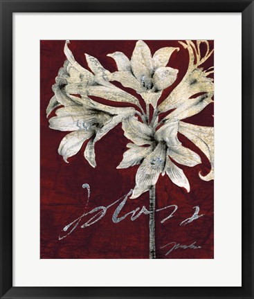 Framed Cabernet Blossoms II Print