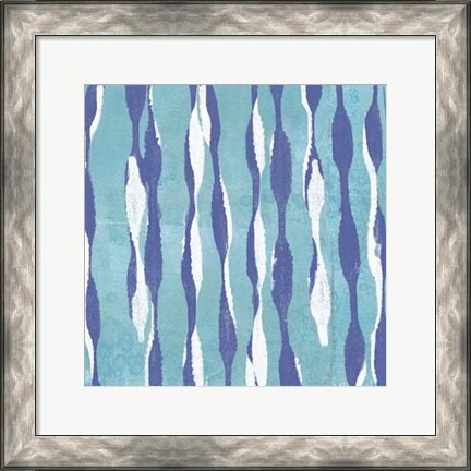 Framed Pattern Waves I Print