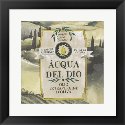 Framed Olive Oil Labels I Print