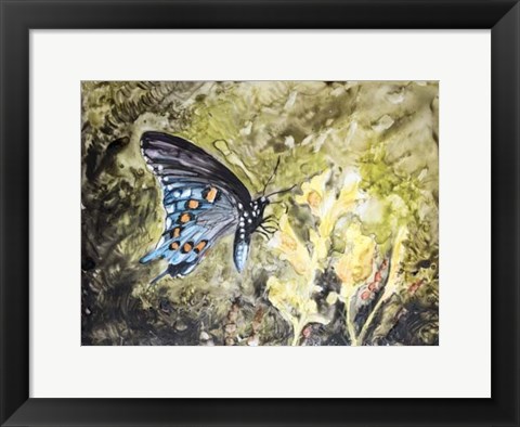 Framed Butterfly in Nature I Print