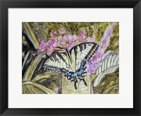 Framed Butterfly in Nature II Print