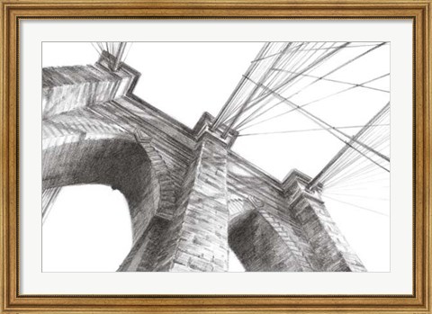 Framed Brooklyn Bridge Panorama Print