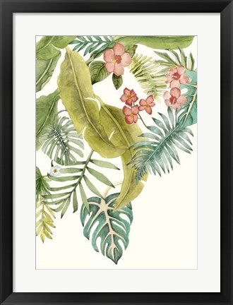 Framed Soft Tropics II Print