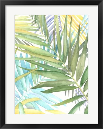 Framed Tropical Pattern II Print