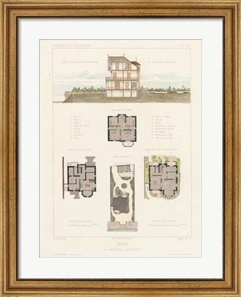 Framed Habitations Modernes V Print