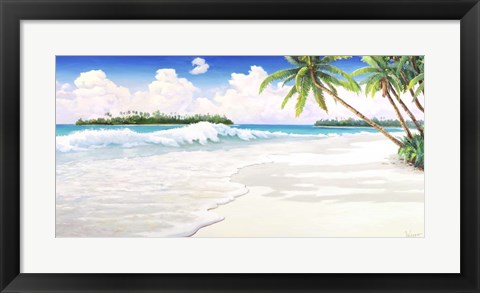 Framed Onda Tropicale Print