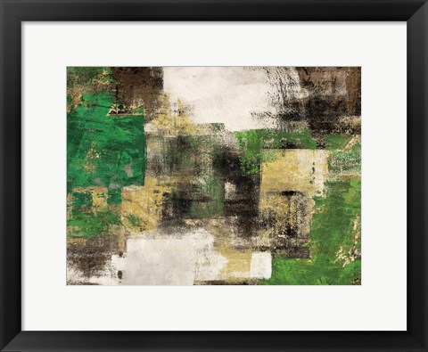 Framed Dream in Green Print
