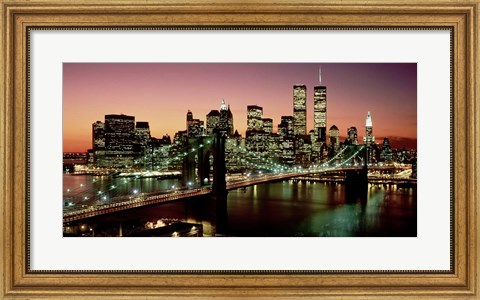 Framed Brooklyn Bridge, NYC Print