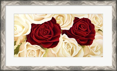 Framed Rose Composition Print