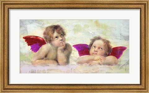 Framed Raphael&#39;s Putti 2.0 Print