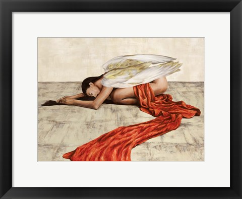 Framed Reclined Angel Print