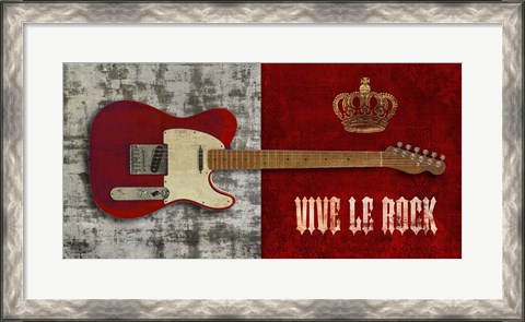 Framed Vive le Rock Print