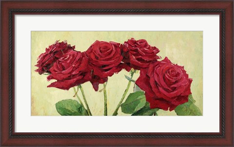 Framed Rose Rosse Print