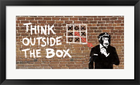 Framed Think Outside of the Box Print