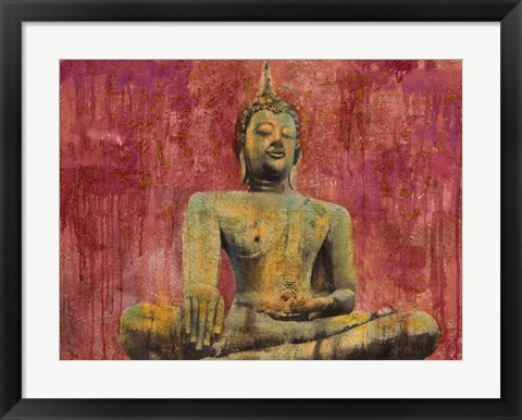 Framed Golden Buddha Print