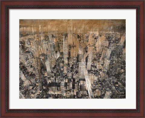 Framed NYC Aerial 4 Print