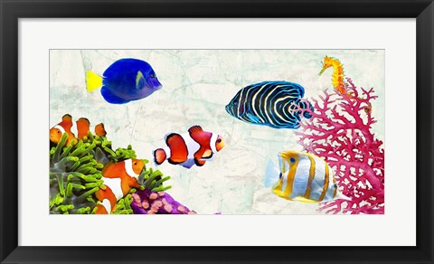 Framed Tropical People Print