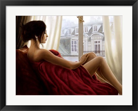 Framed At the Window Print