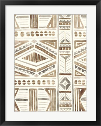 Framed Tribal Impressions II Print