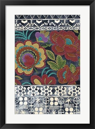 Framed Batik Embroidery I Print