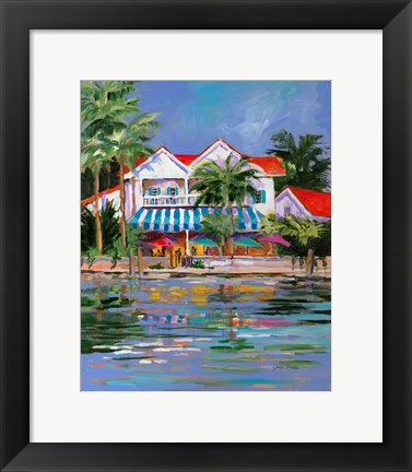 Framed Beach Resort I Print