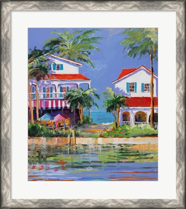 Framed Beach Resort II Print