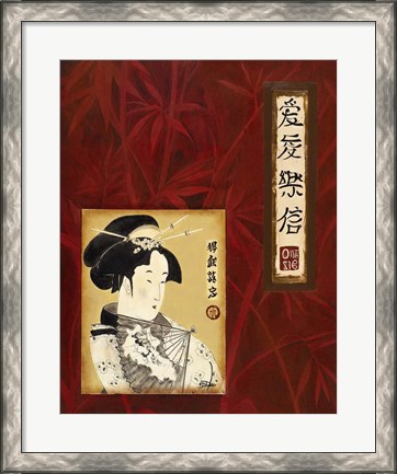 Framed Geisha I Print