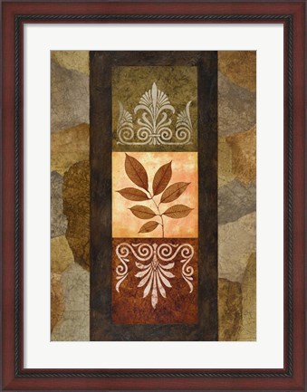 Framed Golden Leaves II Print