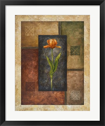 Framed Orange Tulip Print