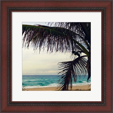 Framed Palm and Beach Print