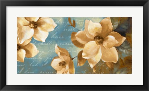 Framed Magnolia Aglow I Print