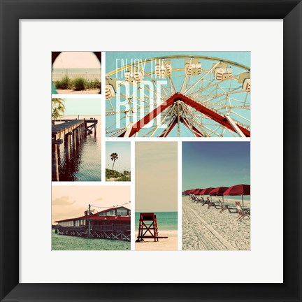 Framed Beach Life II Print