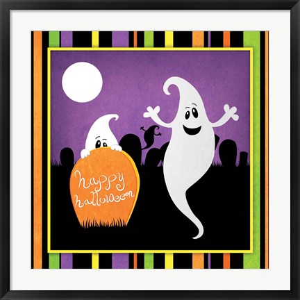 Framed Halloween Ghost II Print