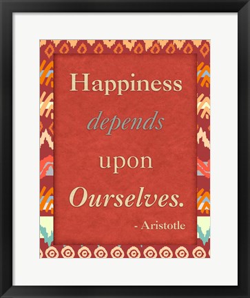 Framed Happiness Ourselves Print
