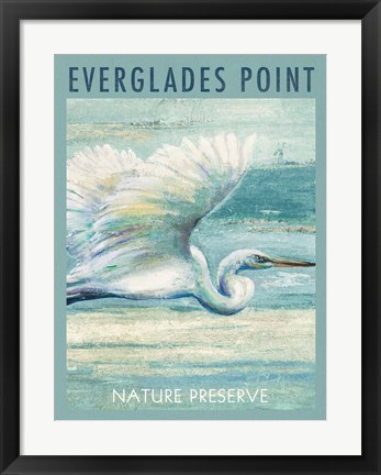 Framed Everglades Poster I Print