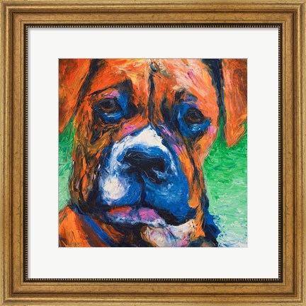 Framed Puppy Dog Eyes II Print