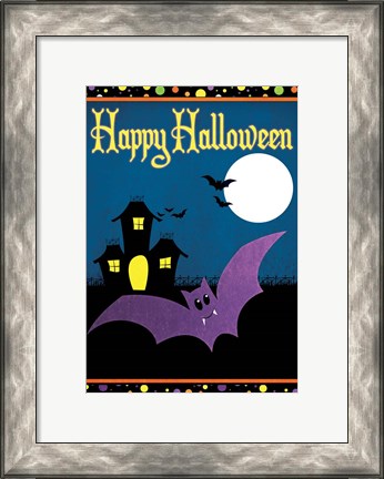 Framed Happy Halloween II Print