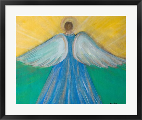 Framed Angels Wings of Enlightment Print