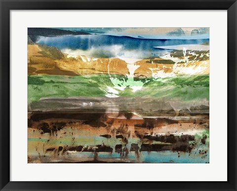 Framed Mountain Abstract II Print
