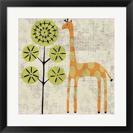 Framed Ada&#39;s Giraffe Print
