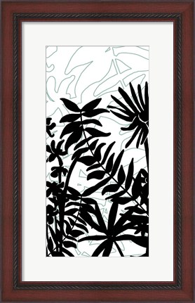 Framed Rainforest Ferns II Print
