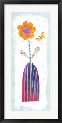 Framed Collage Flower II Border Print